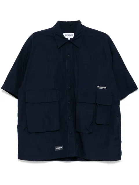 CHOCOOLATE logo-print shirt Blue SRC8419XS