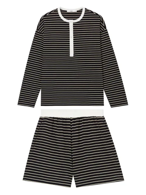 b+ab striped shorts set Black 5S694AS