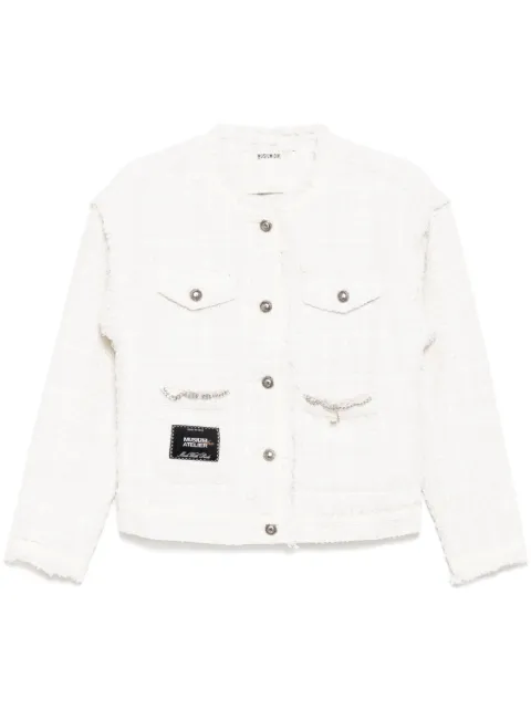 Musium Div. tweed jacket White MMULJW00868Y