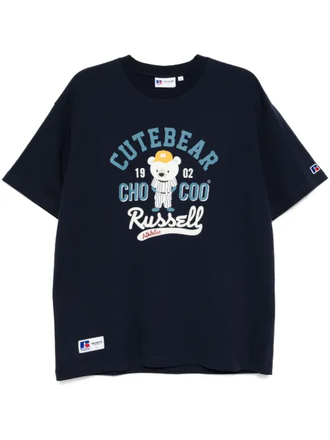 CHOCOOLATE graphic-print T-shirt Blue TEX1044XS