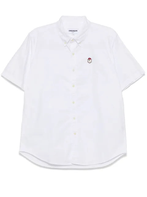 CHOCOOLATE logo-patch shirt White SRC8424XS