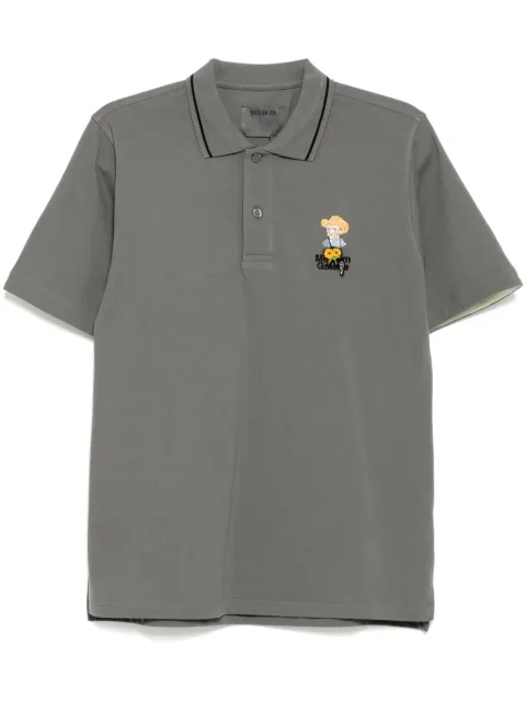 Musium Div. embroidered polo shirt Grey MMUPOM00783X