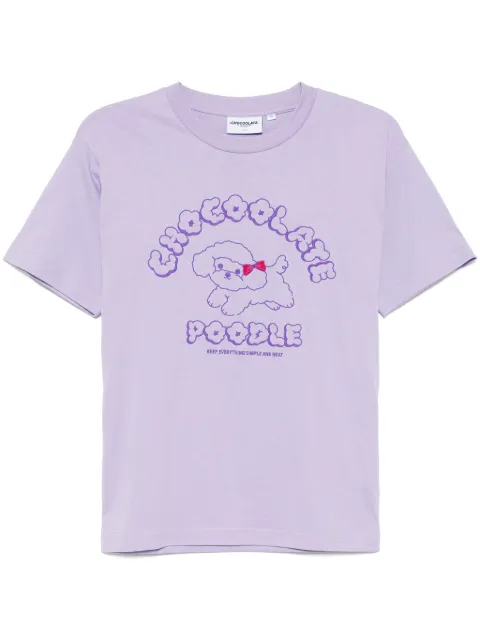CHOCOOLATE poodle graphic T-shirt Purple TEL1922XS