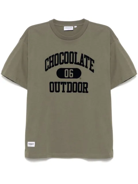 CHOCOOLATE logo-print T-shirt Green TEC1053XS4