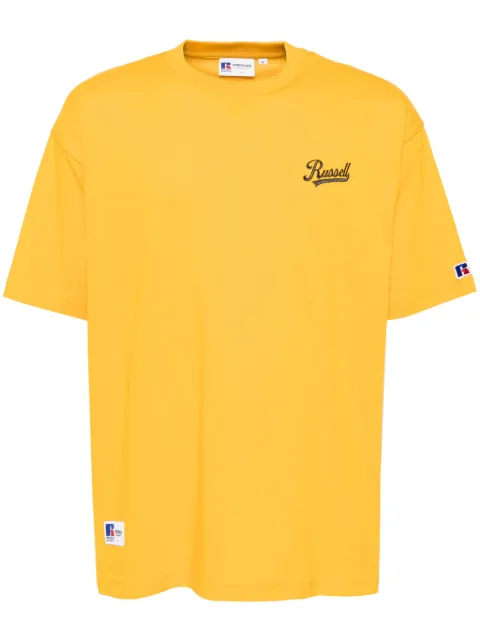 CHOCOOLATE logo-embroidered T-shirt Yellow TEX1046XS