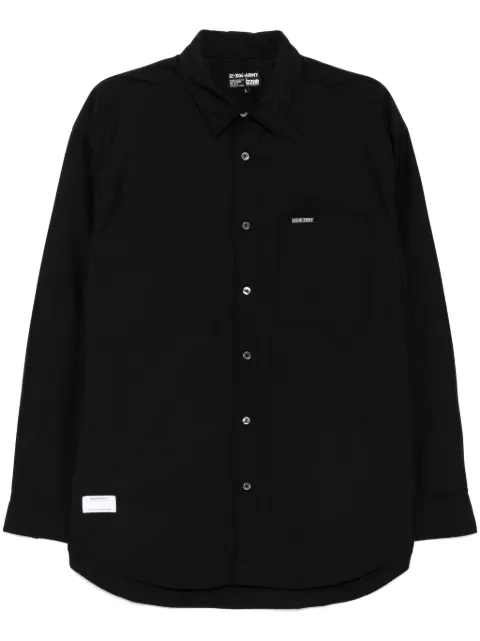izzue logo-patch shirt Black R8127S5