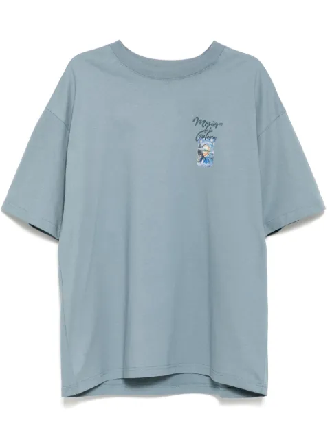 Musium Div. graphic-print T-shirt Blue MMUTEM00744X