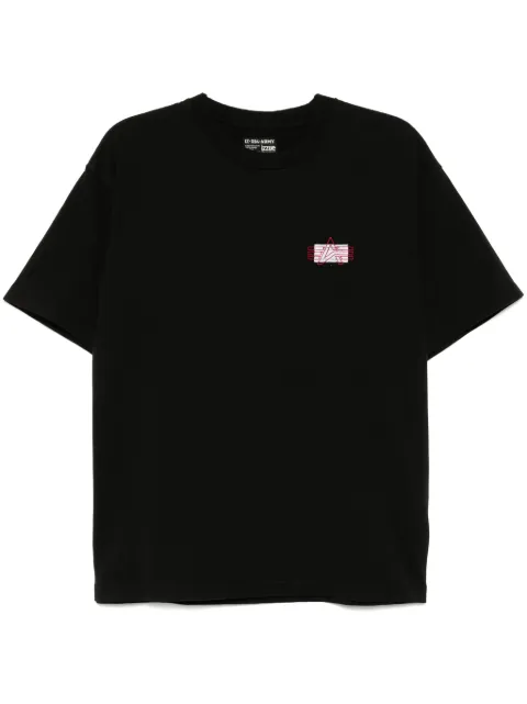 izzue logo-embroidered T-shirt Black X1188S5