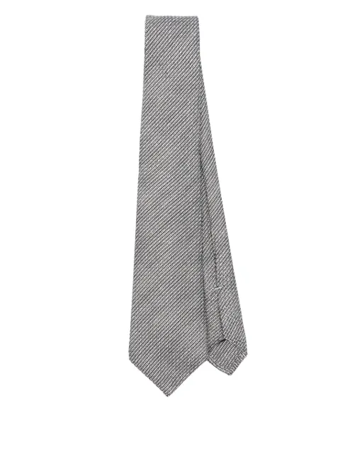 Canali jacquard tie Black 86HJ04217