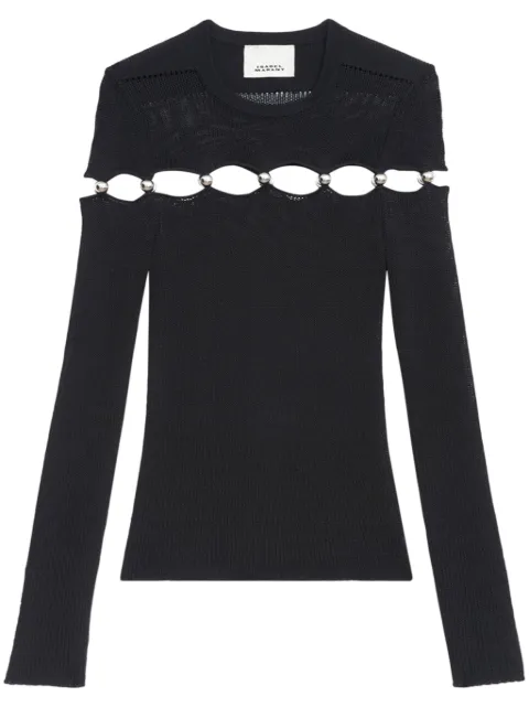 ISABEL MARANT Elsie top Black PU0669FAC2L01I