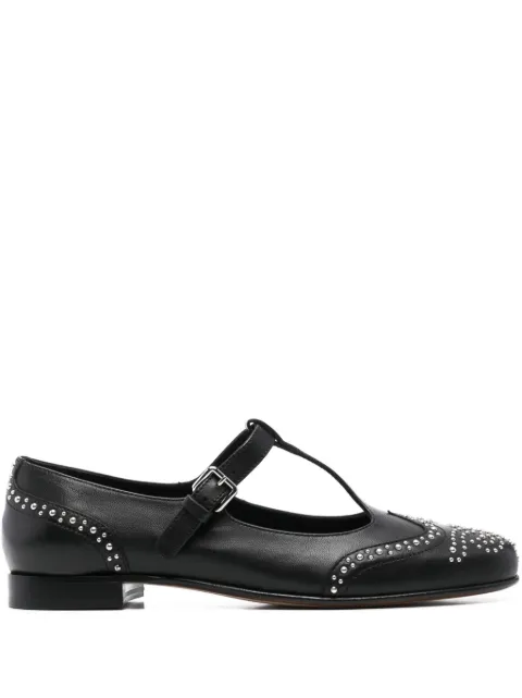 Church's stud-embellished mary jane shoes Black DX01119WPF0AABF0AAB