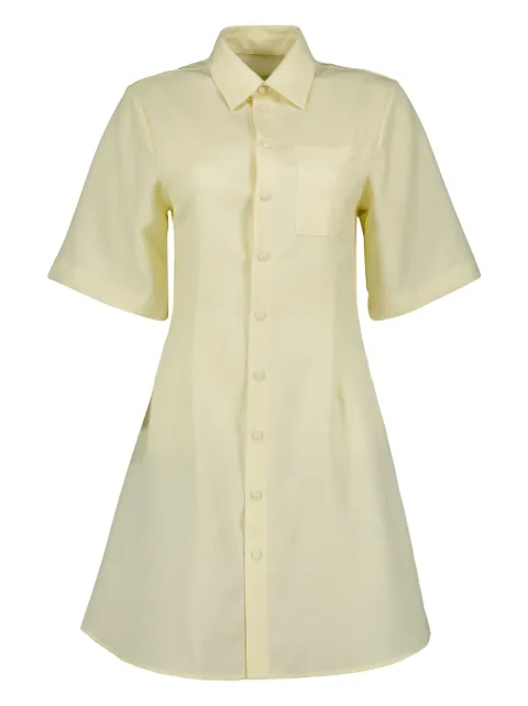 AMI Paris wool shirt dress Yellow FDR162WV0068
