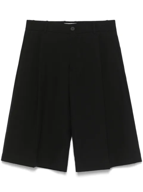 Studio Nicholson Fowld pleated shorts Black FOWLDSNM1187