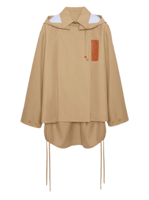 LOEWE hooded parka coat Neutrals S359Y02XCI