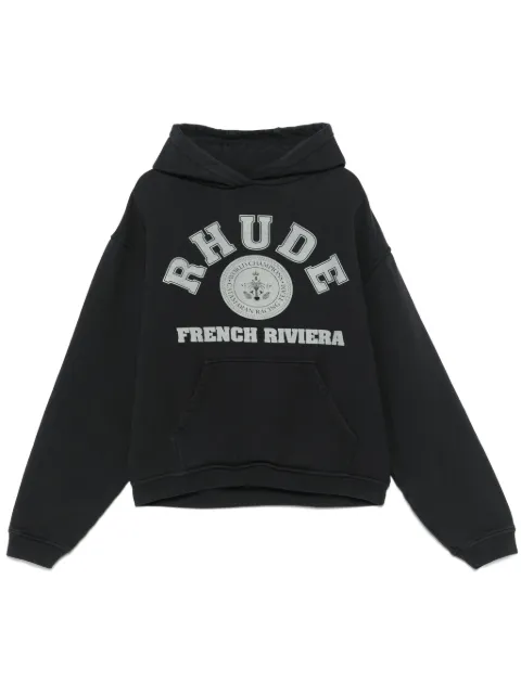 RHUDE French Riviera hoodie Black RHPS25HO04012