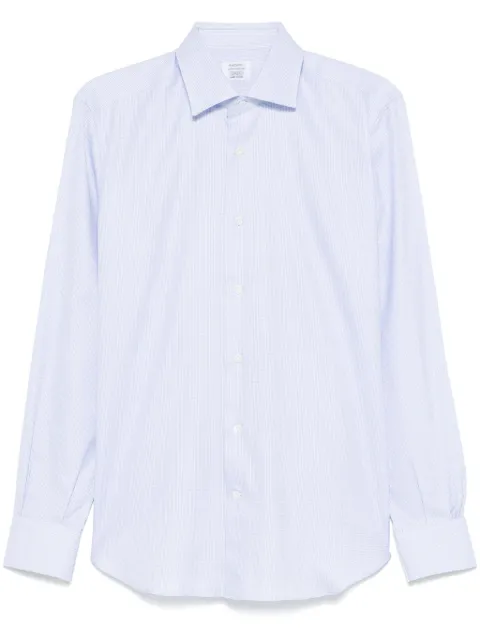 Mazzarelli mini-check shirt Blue B14512