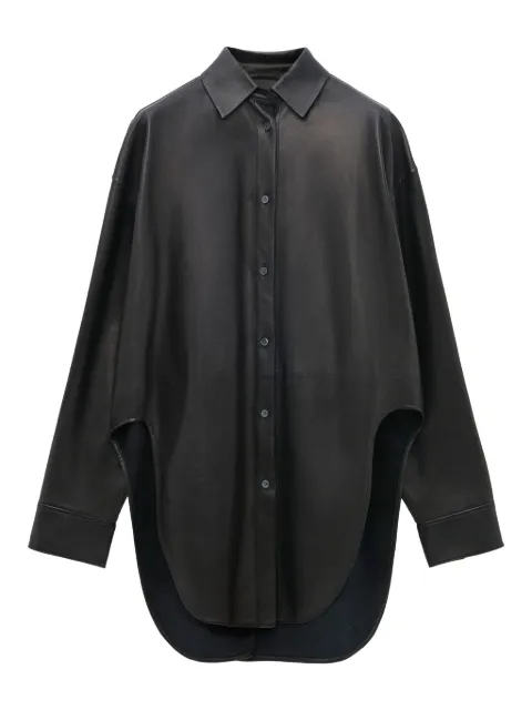 LOEWE leather shirt Black S359Y31L18