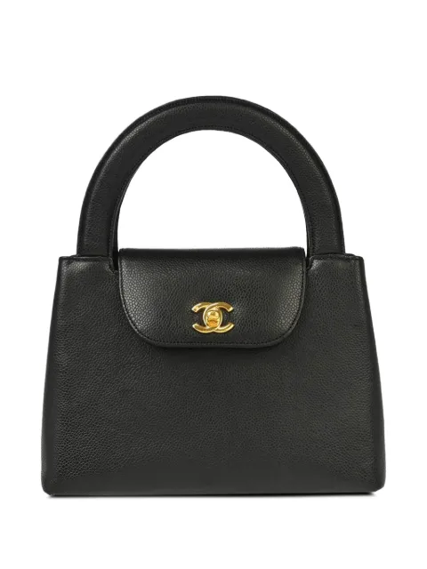 CHANEL Pre-Owned 1998 CC turn-lock handbag Black 5203989