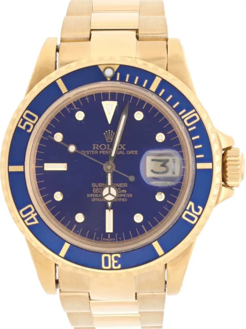 Rolex pre-owned Submariner 40mm Blue 1680