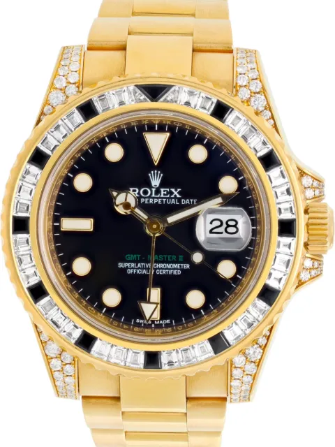 Rolex pre-owned GMT-Master II 40mm Black 116758SANR