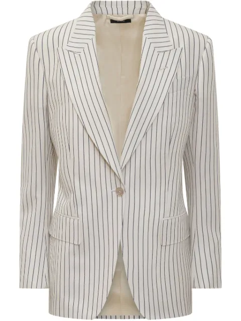 TOM FORD striped blazer White GI3005FAX1404