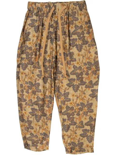 Uma Wang floral-print trousers Neutrals UM3509