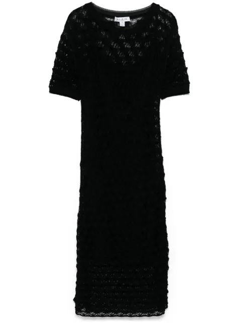 Alaïa lace midi dress Black AA9R2570K002A