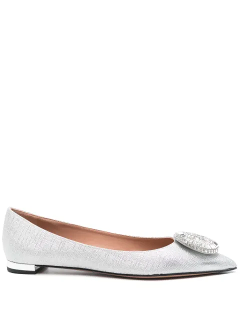 Aquazzura Crystal Hoop ballerinas Silver CYPFLAA0GTS