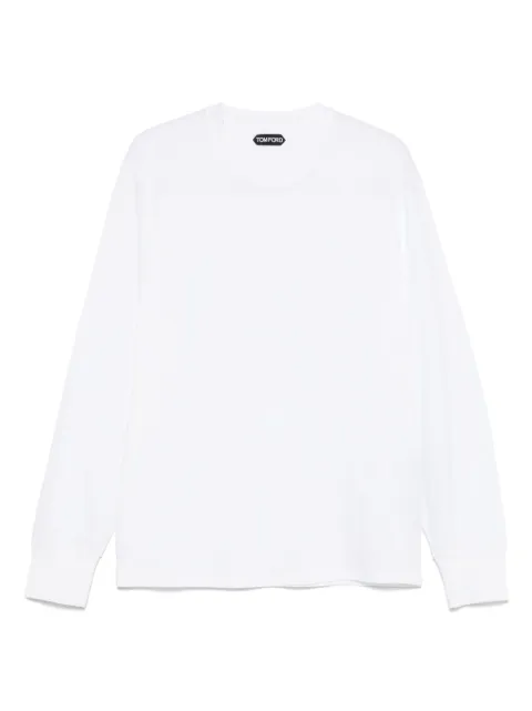 TOM FORD crew-neck T-shirt White JCL006JMT012