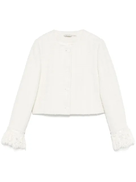 alice + olivia Millie jacket White CC502W46212