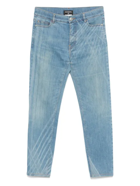 CHANEL Pre-Owned 2010s whiskered jeans Blue CH680TF