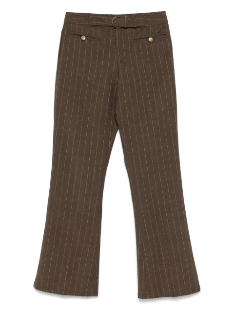 John Galliano Pre-Owned 2000s pinstriped trousers Brown JG350TD