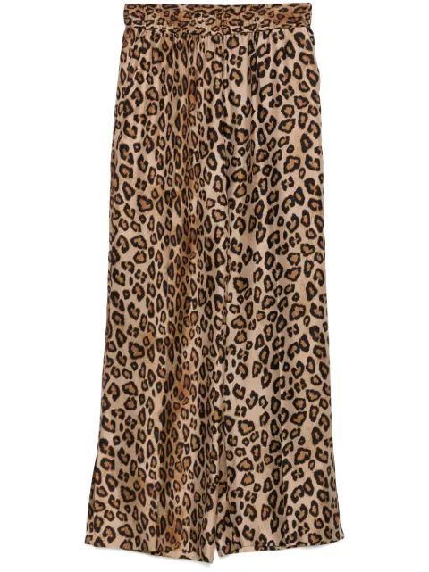 Alberto Biani leopard-print trousers Neutrals CC872SE3058
