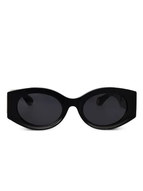Roberto Cavalli logo-plaque sunglasses Black SRC0640700