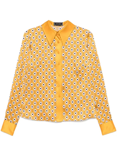 STYLAND floral-print shirt Yellow 39016