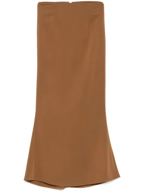STYLAND crepe maxi skirt Brown B023C300288