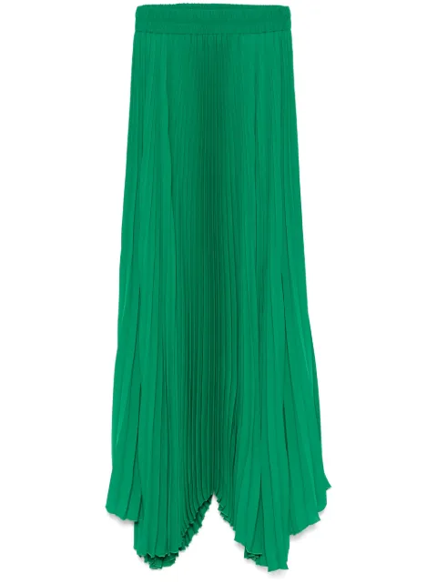 STYLAND pleated maxi skirt Green B01633