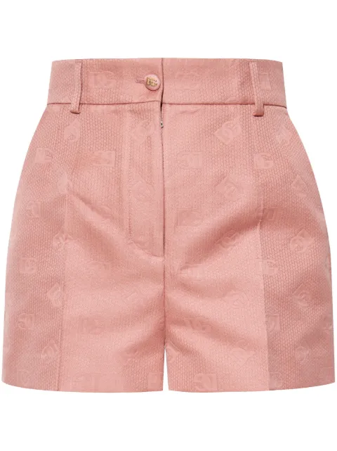Dolce & Gabbana DNA monogram-jacquard shorts Pink FTC9GTHJMQN