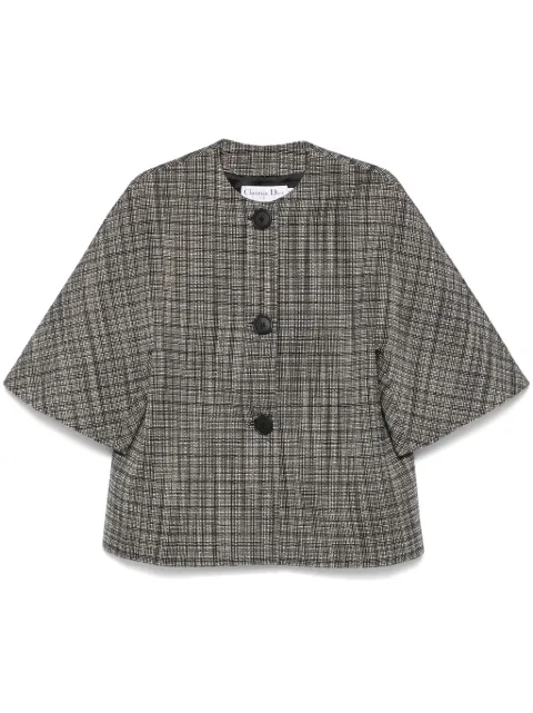 Christian Dior Pre-Owned 2010s tweed jacket Black HOLADIO457