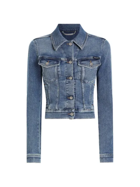 Dolce & Gabbana logo-plaque denim jacket Blue F9S20DG8ML9