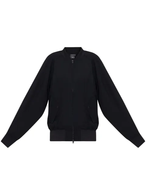 Y-3 drop-shoulder bomber jacket Black JD1762
