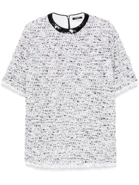 Balmain tweed top White EF1EG117CF78