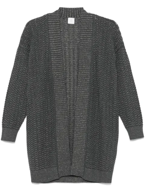 Eleventy metallic-threading cardigan Grey K81MAGK40MAG0K037