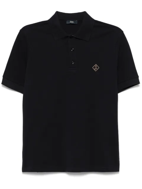 Herno embroidered-logo polo shirt Blue JPL00135U54005