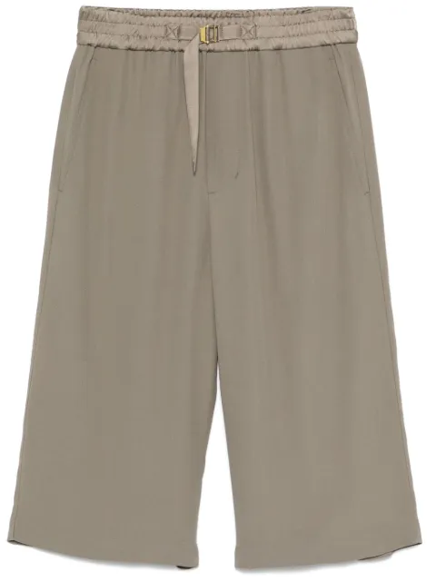 AMI Paris crepe shorts Grey E25FSO310AC0014