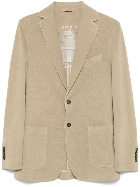 Circolo 1901 waffle-knit blazer Green CN46961073T