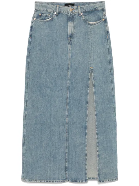 7 For All Mankind maxi denim skirt Blue 7U028U03AIA
