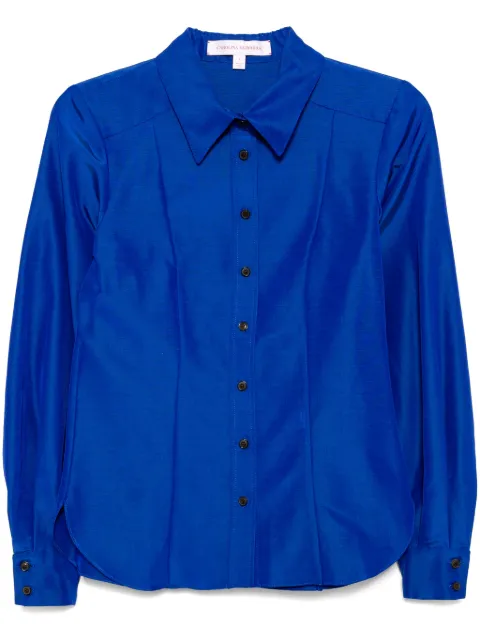 Carolina Herrera taffeta shirt Blue R2511N209CFA