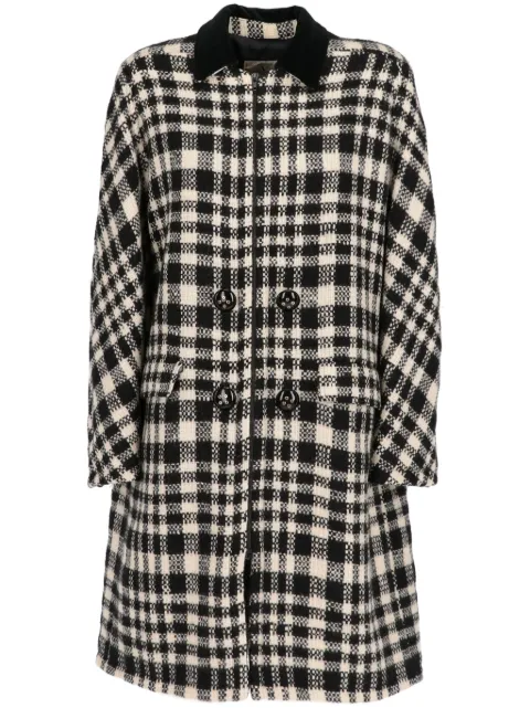 Valentino Garavani Pre-Owned 1980s double-breasted checked coat Neutrals VA600SZ