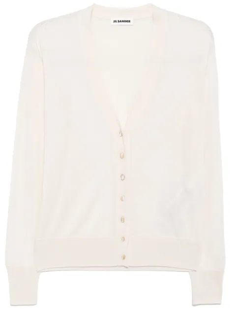 Jil Sander V-neck cardigan Neutrals J01HP0001J14501